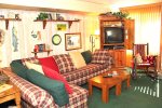 Mammoth Lakes Rental Sunshine Village 113 - Living Room TV